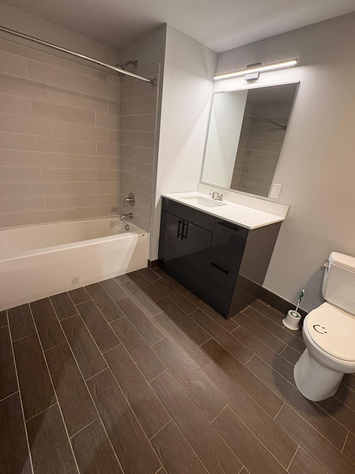 Bathroom after professional cleaning