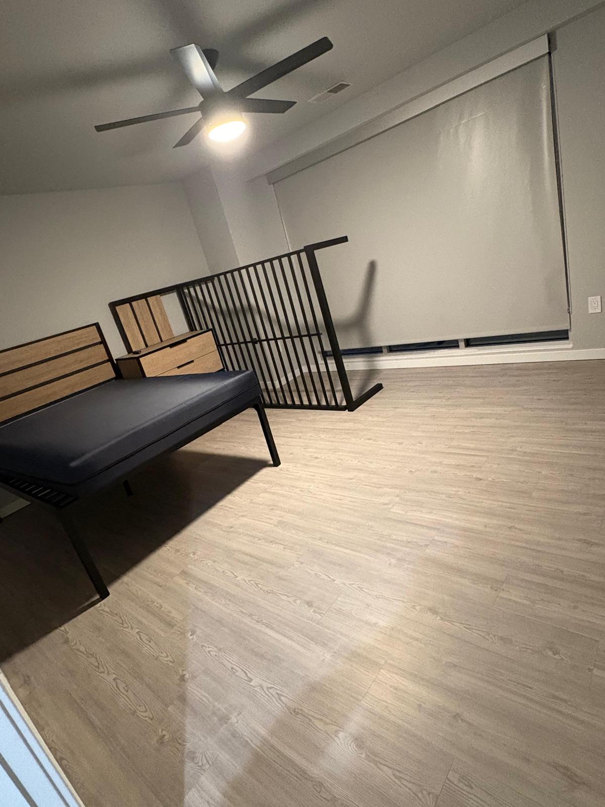 Bedroom after professional cleaning